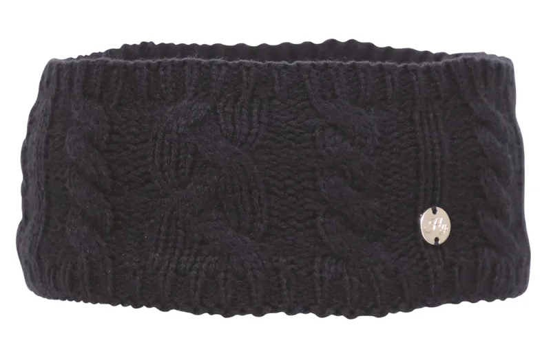 Hy Equestrian Melrose Cable Knit Headband - Navy